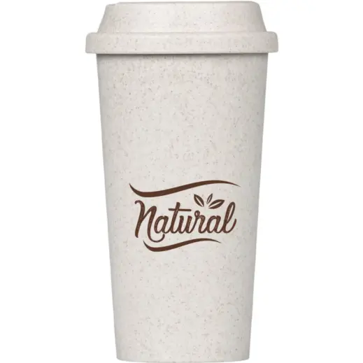 Okiyo Katagi Wheat Straw Double-Wall Tumbler Branded